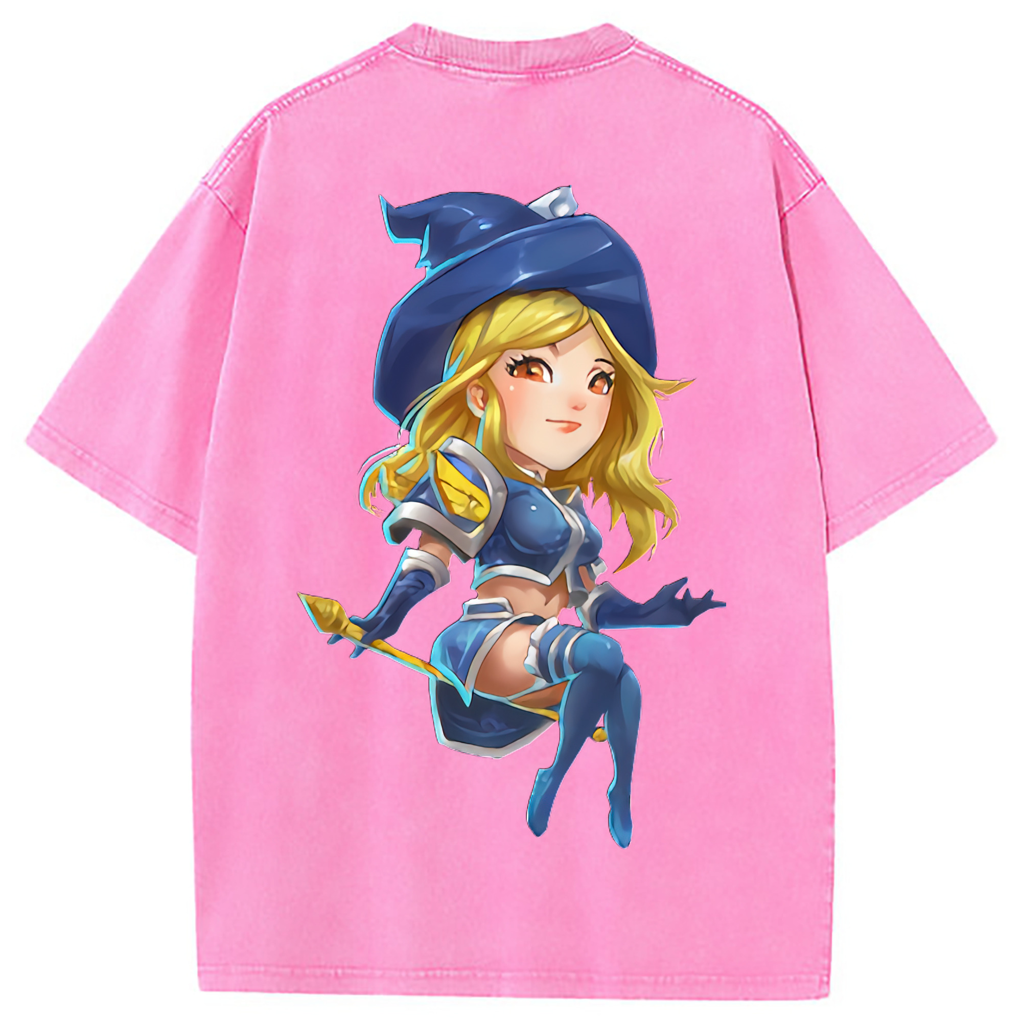 （画像用） リーグ・オブ・レジェンド League of Legends LOL 綿100% ヴィンテージ風 半袖Tシャツ（背面プリント）